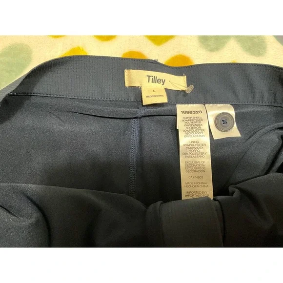 BUNDLE 2PC Tilley Women Golf Skort L Navy & Tail Pink Orange White Stripe size L - Picture 5 of 7